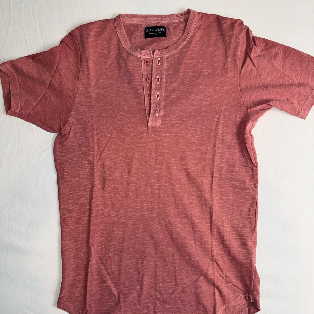 Men’s Goodlife Short Sleeve Henley Size Small